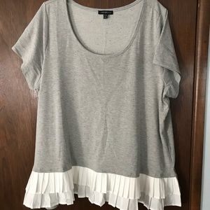 Lane Bryant Ruffled T shirt